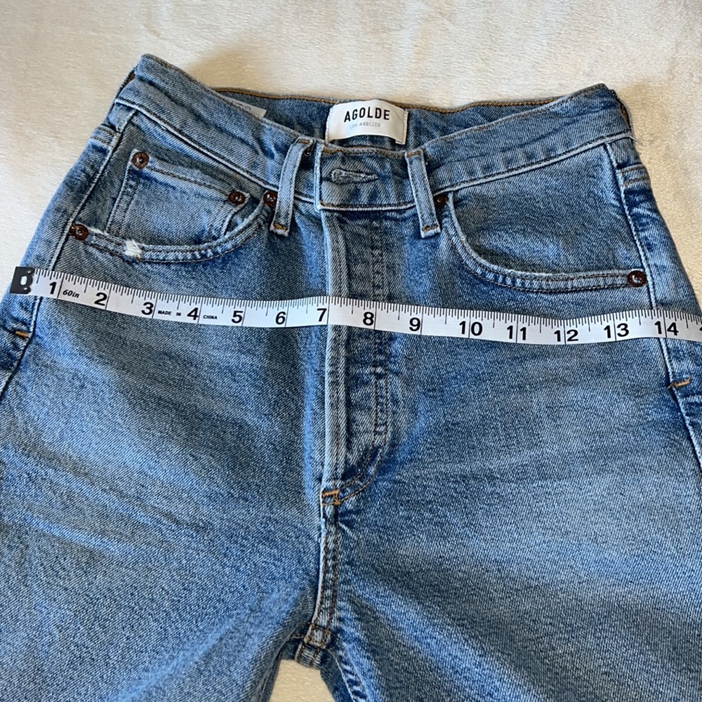 Agolde Riley Distressed Jeans Size 24 - Picture 10 of 16
